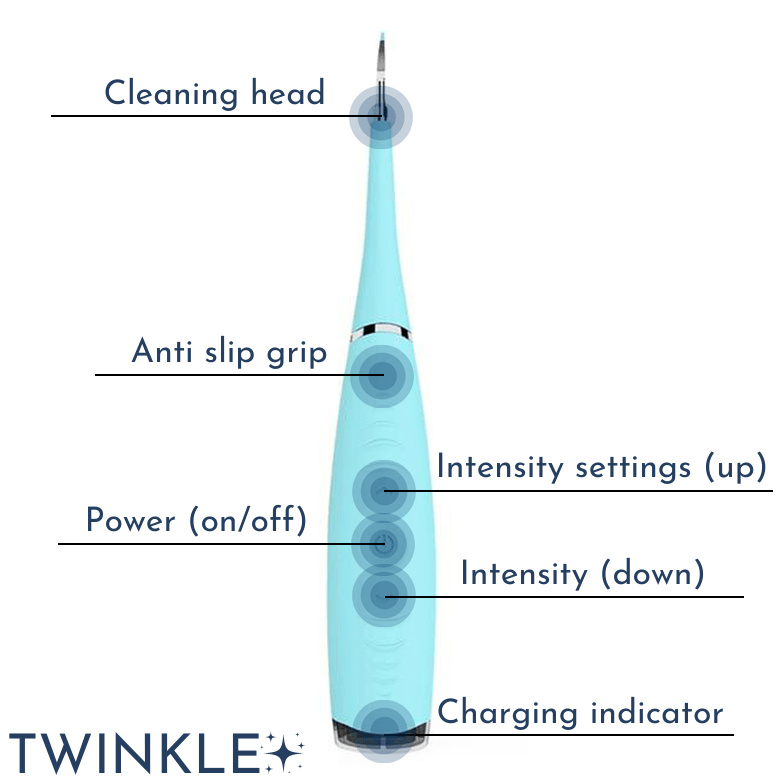 TWINKLE TEETH© - ULTRASONIC TOOTH CLEANER 2.0